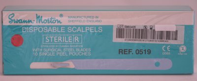 Swann Morton No 14 Sterile Disposable Scalpels 0519