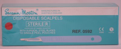 Swann Morton No 15T Sterile Disposable Scalpels 0592