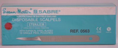 Swann Morton Sabre E/11 Sterile Disposable Scalpels 0563