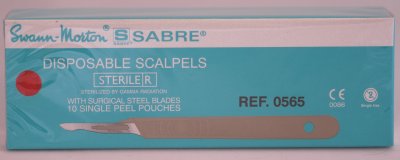 Swann Morton Sabre D/15 Sterile Disposable Scalpels 0565
