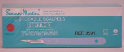 Swann Morton No 11P Sterile Disposable Scalpels 0591