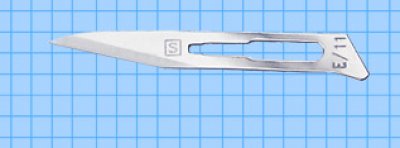 Sabre E/11 Sterile Carbon Steel Scalpel Blade Swann Morton Product No 0263