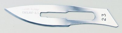 No 23 Sterile Carbon Steel Scalpel Blade Swann Morton Product No 0210