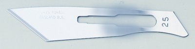 No 25 Sterile Carbon Steel Scalpel Blade Swann Morton Product No 0212