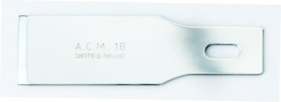 Swann Morton ACM No 18 Blade. Product No 9138 ( 5 carded ) or 9318 ( 50 Box )