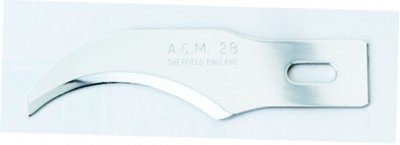Swann Morton ACM No 28 Blade. Product No 9148 ( 5 carded ) or 9328 ( 50 Box )