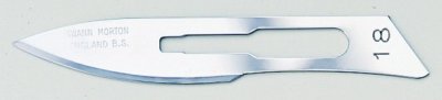 No 18 Sterile Stainless Steel Scalpel Blade Swann Morton Product No 0323 *