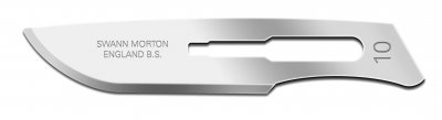 No 10 Sterile Stainless Steel Scalpel Blade Swann Morton Product No 0301 *