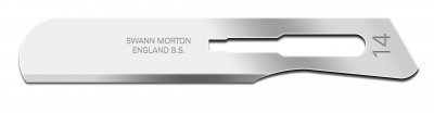 No 14 Non Sterile Carbon Steel Scalpel Blade Swann Morton Product No 0119 *