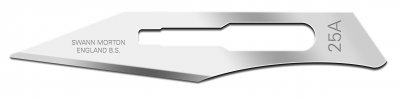 Box of 100 Swann Morton No 25A Single Peel Pack Surgical Scalpel Blade 3015 CLR