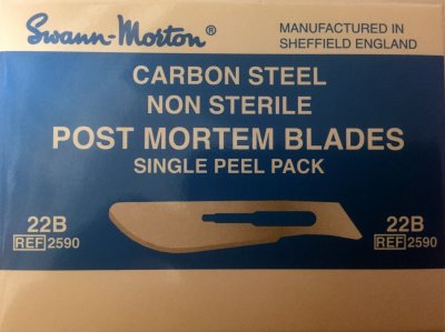Swann Morton Post Mortem PM22B Bull Nose Blade ref 2590