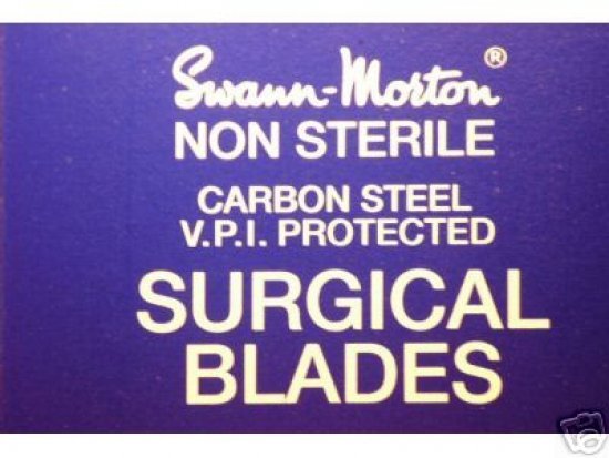 Sabre B/23 Non Sterile Carbon Steel Scalpel Blade Swann Morton Product No 0190