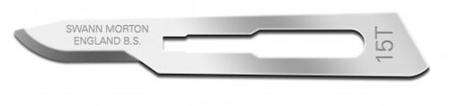 No 15T Non Sterile Carbon Steel Scalpel Blade Swann Morton Product No 0192