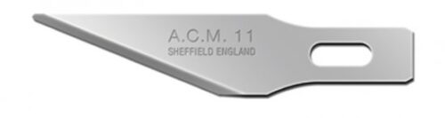 Swann Morton ACM No 11 Blade. Product No 9131 ( 5 carded ) or 9303 ( 50 Box )