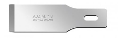 Swann Morton ACM No 18 Blade. Product No 9138 ( 5 carded ) or 9318 ( 50 Box )